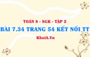 Bài 7.34 trang 54 Toán 8 Kết nối tri thức Tập 2